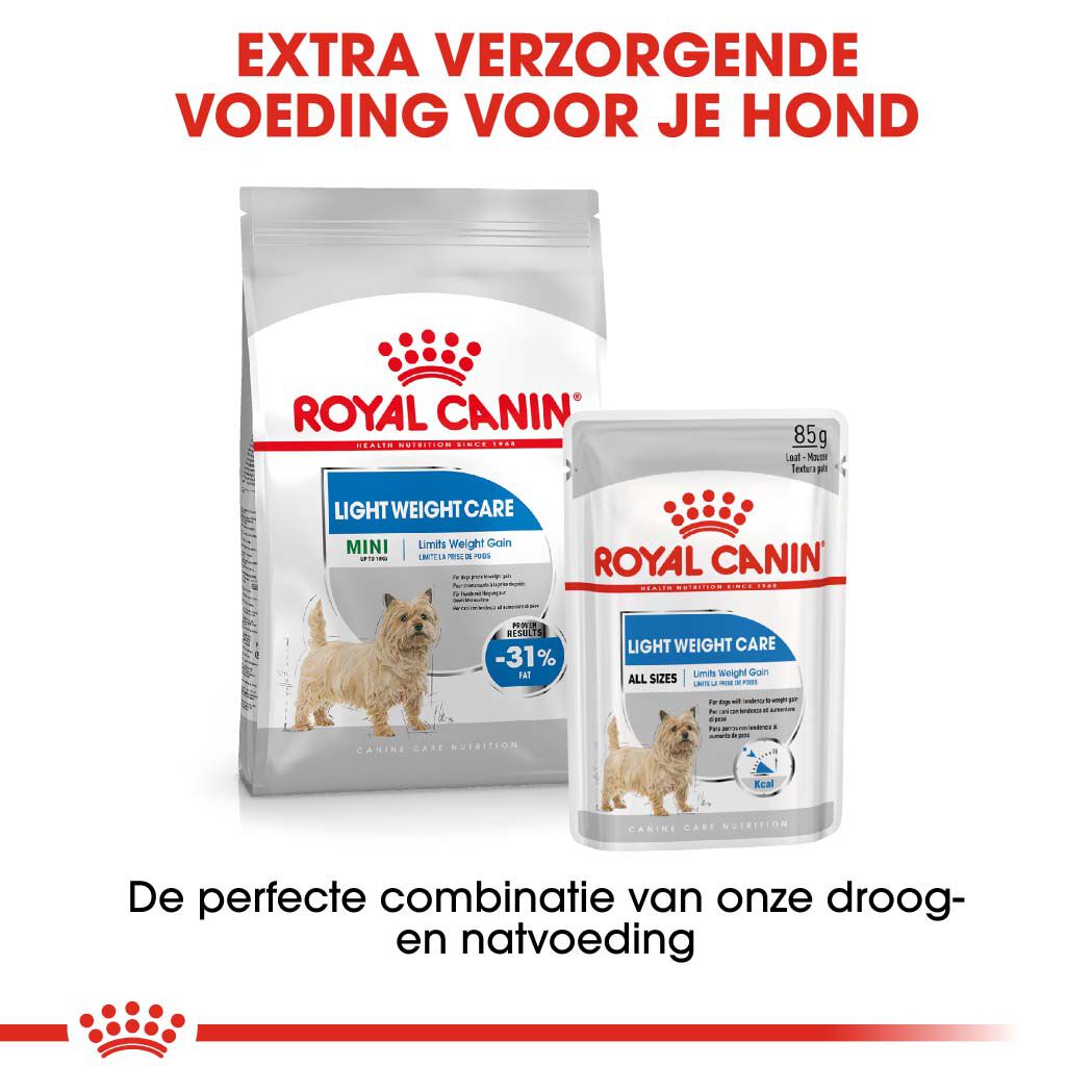 Royal Canin Light Weight Mini - Hondenvoer - 1 Kilogram - gevogelte