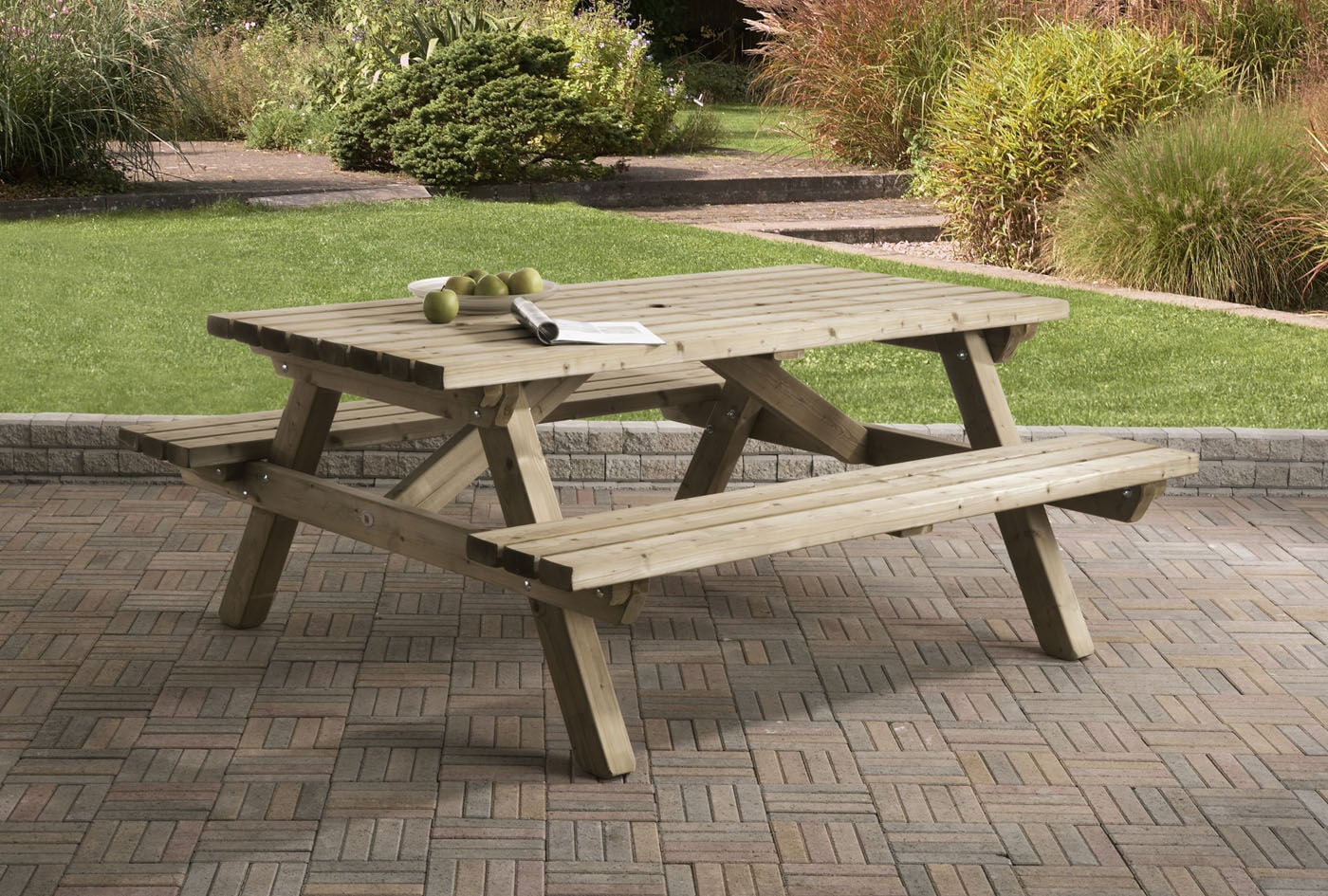 Talen   - Picknicktafel - Bruin - 76x160x180 cm