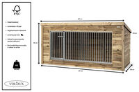 Voldux Luna  - Hondenkennel - 132x130x260 cm