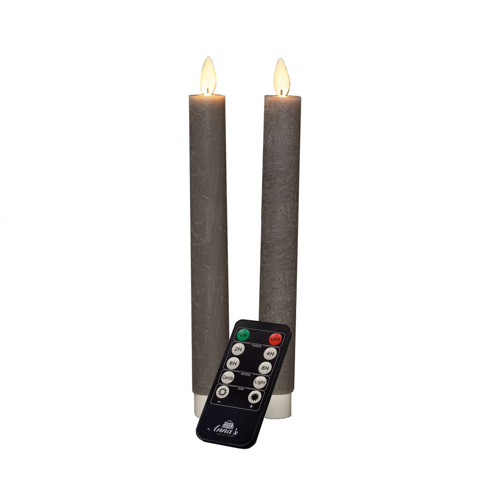 Anna's Collection - LED Dinerkaars - Met afstandsbediening - 26.5 cm - Taupe Anna's Collection - LED Dinerkaars - Met afstandsbediening - 26.5 cm - Taupe