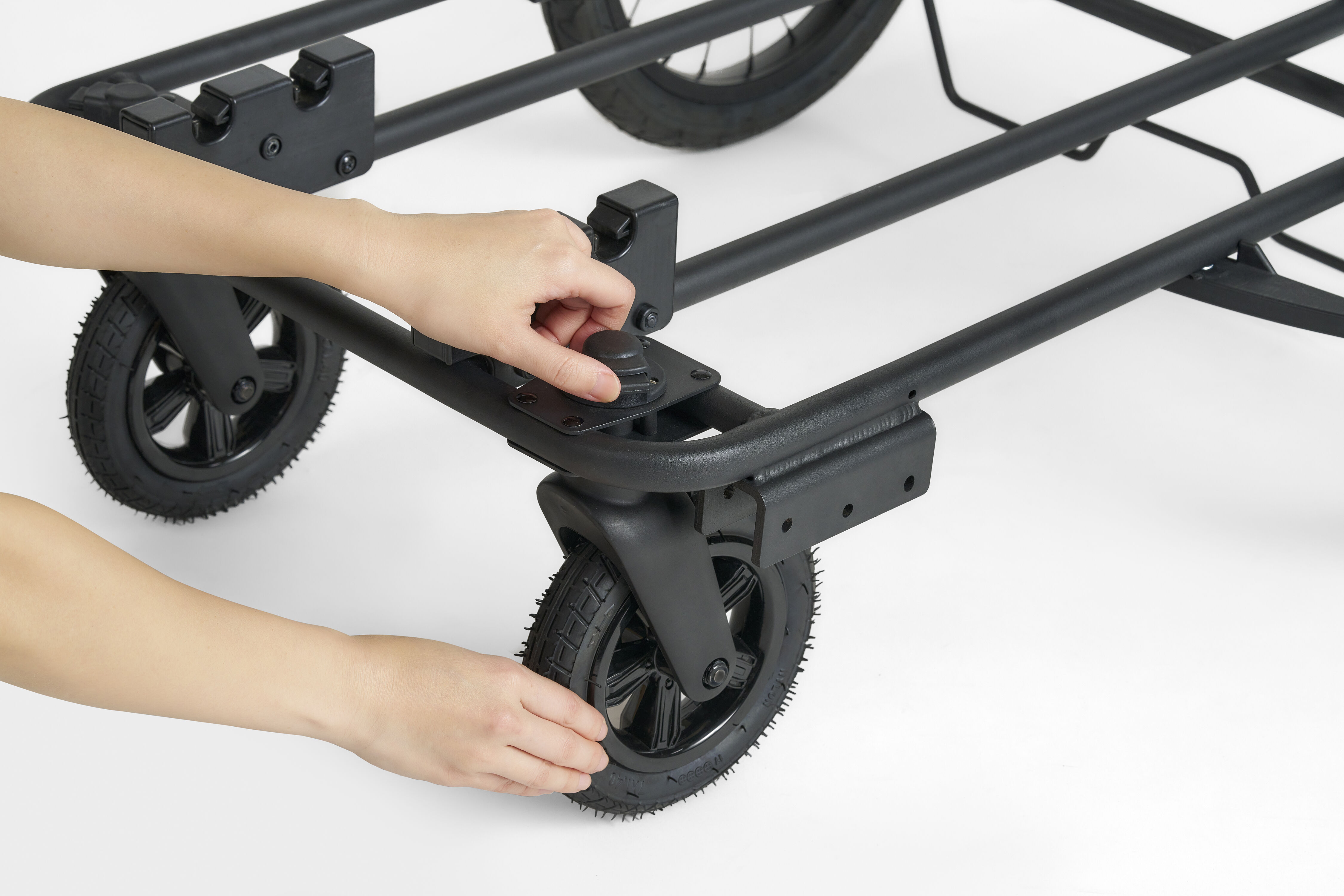 Fikago Kar King - Hondenkar - Zwart - 109x92x74 cm