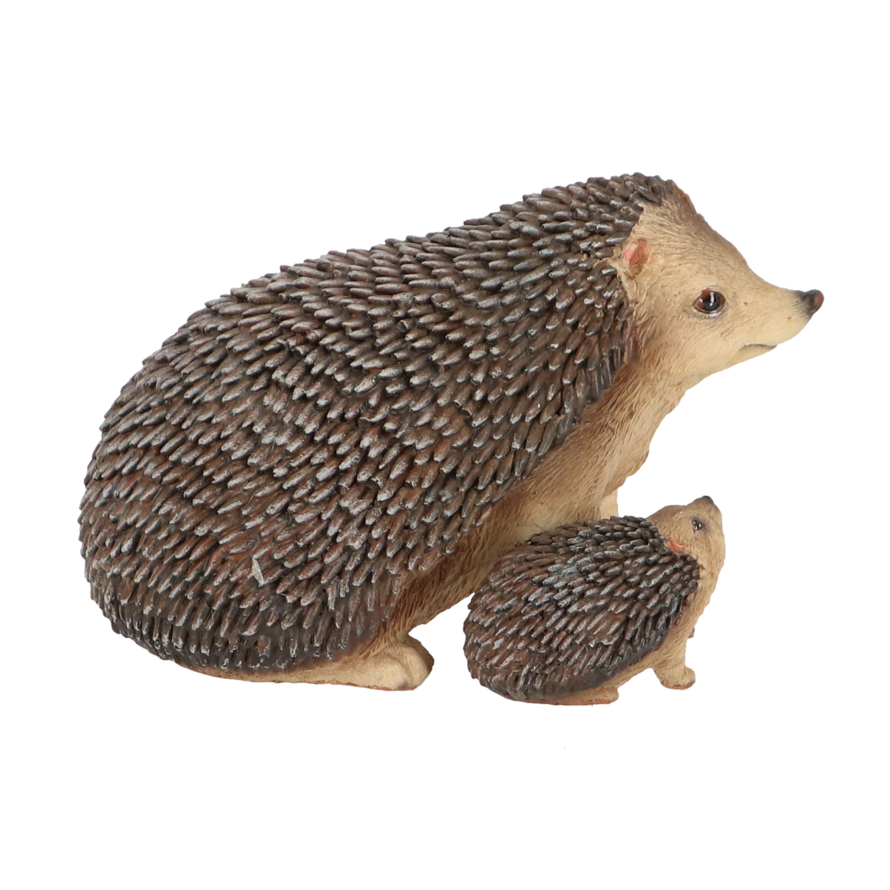 Decoratief Egel met baby - Tuindecoratie - Multi