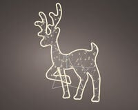 Lumineo Neon LED Hert - Kerstdiertje - 602 - Warm wit - 82 cm
