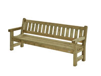 Talen Buitenmeubelen Parkbank Zeist - Parkbank - Bruin - 94x65x230 cm