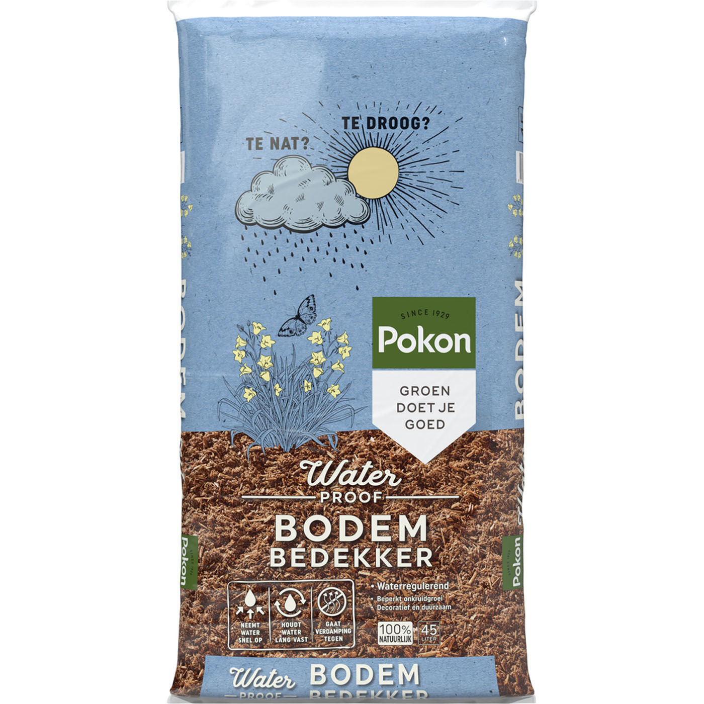 Pokon Waterproof Bodembedekker - Houtvezel