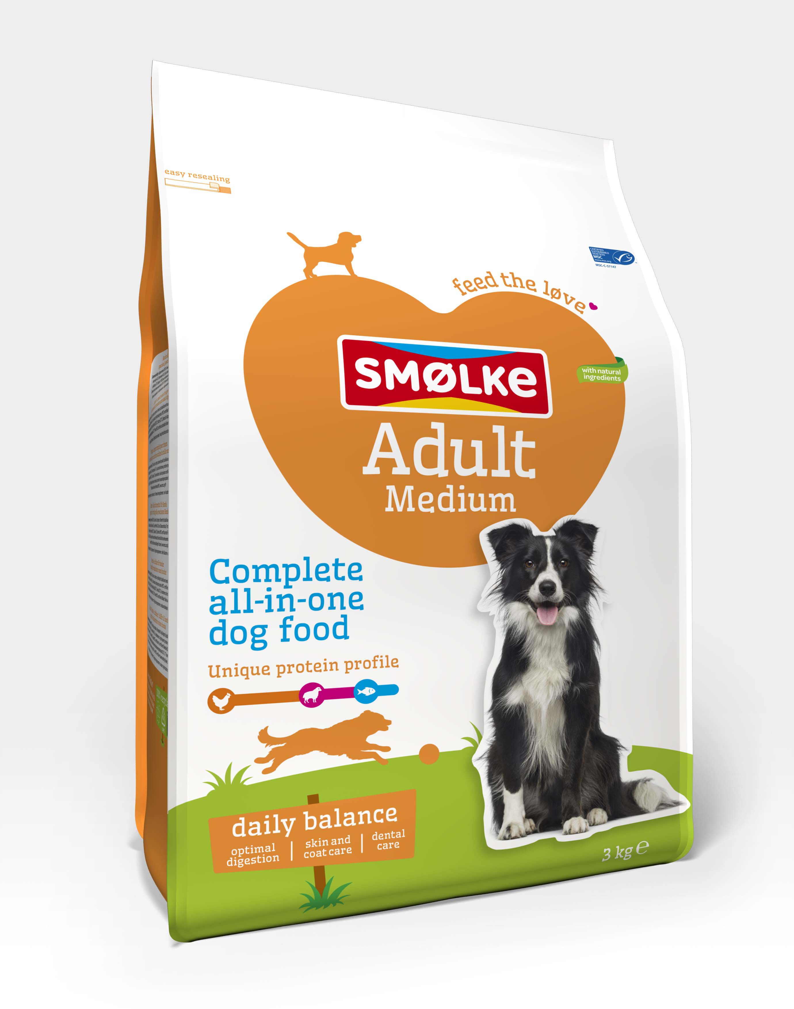 Smölke Adult Medium - Hondenvoer - 3 Kilogram - kip, lam, vis Smölke Adult Medium - Hondenvoer - 3 Kilogram - kip, lam, vis