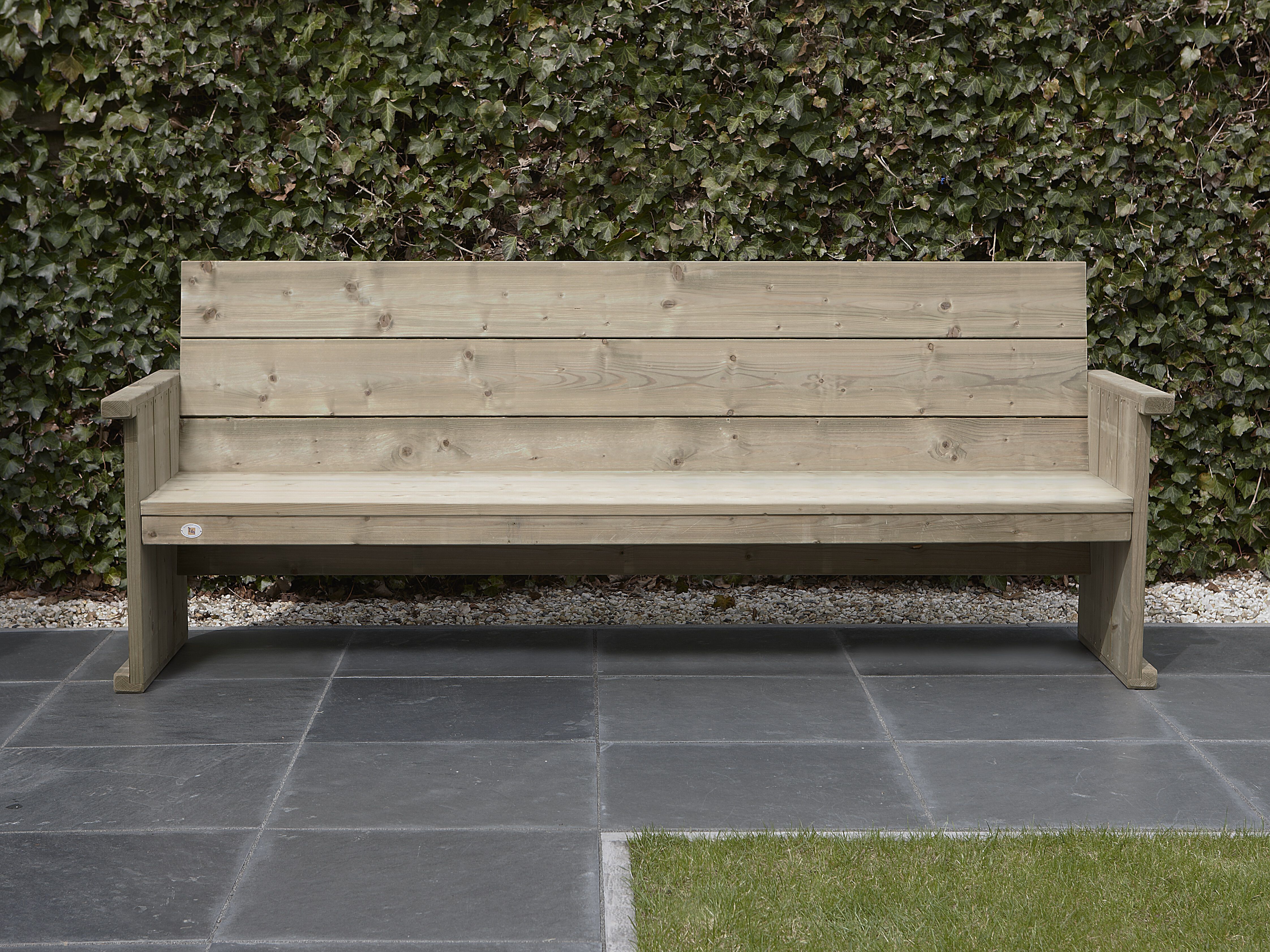 Talen Buitenmeubelen Lisse - Tuinbank - Bruin - 93x60x230 cm