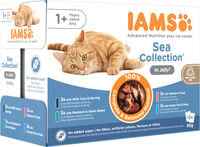 IAMS Delights Sea Collection - Kattenvoer - 12x85 gram - 1020 Gram - vis, vlees