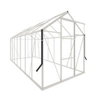 Royal Well Kate V Full Options - Tuinkas - Wit - 217x192x436 cm - Veiligheidsglas