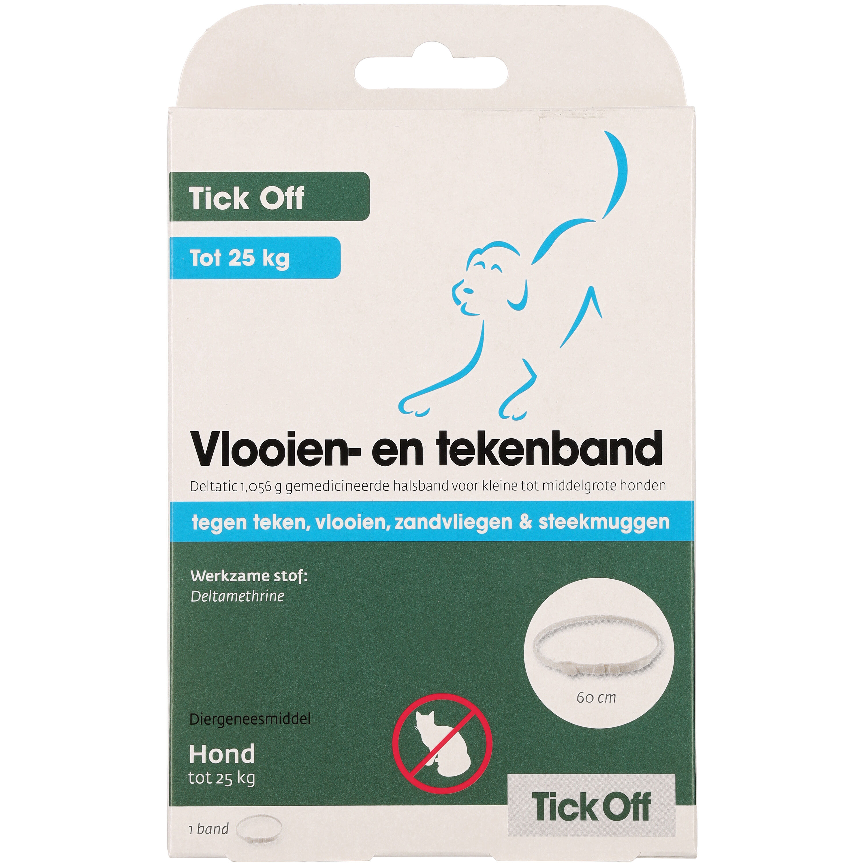 Tick off - Anti Vlooien en Tekenband Hond - S/M Tick off - Anti Vlooien en Tekenband Hond - S/M