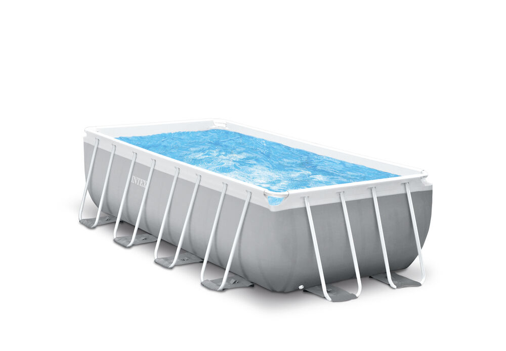 Intex Prism Frame Pool - Zwembad - Grijs - 100x200x400 cm