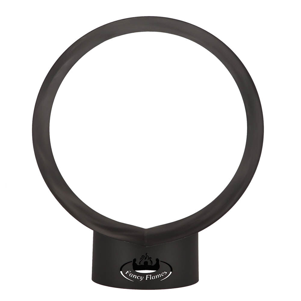 Fancy Flames - Houtopslag Rond - Zwart