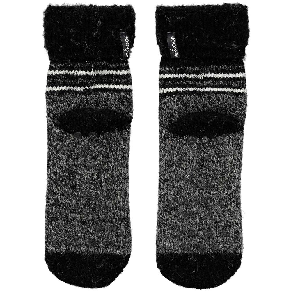 Welkoop - Huissokken - Wol - Zwart gestreept - 39-42