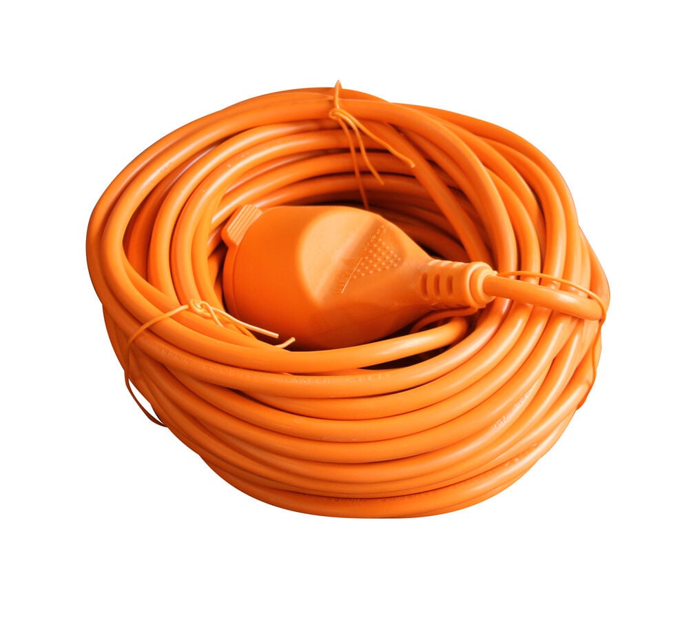 Relectric 2x1,5mm - Verlengsnoer - 20m - Oranje - 20 cm
