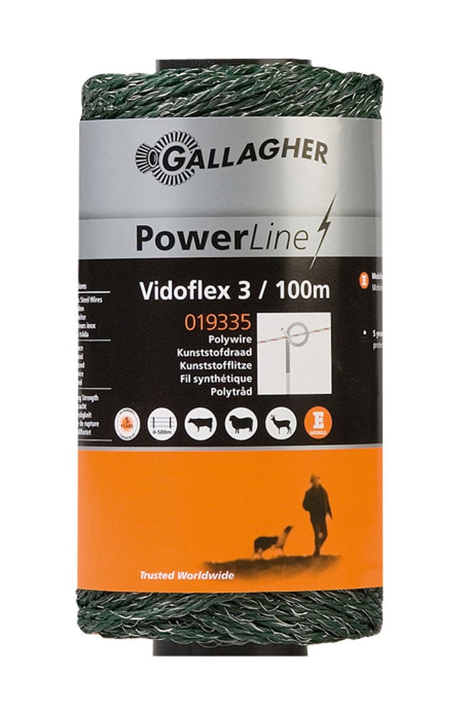 Gallagher Vidoflex 3 - 15 cm - 100 Meter - Groen - 8 cm - 10000 cm