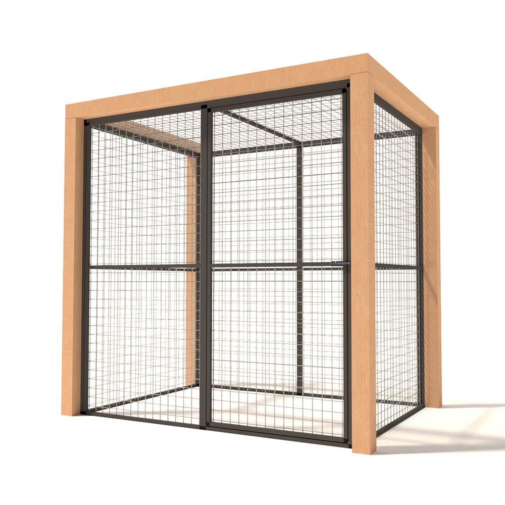 Glorenza Olivia - Kattenren - Antraciet - 187x135x194 cm Glorenza Olivia - Kattenren - Antraciet - 187x135x194 cm