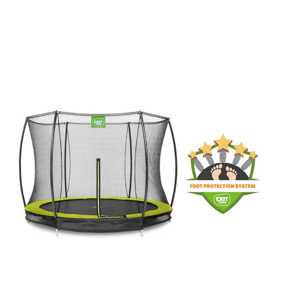 Exit Silhouette - Inground trampoline - Groen - 244 cm
