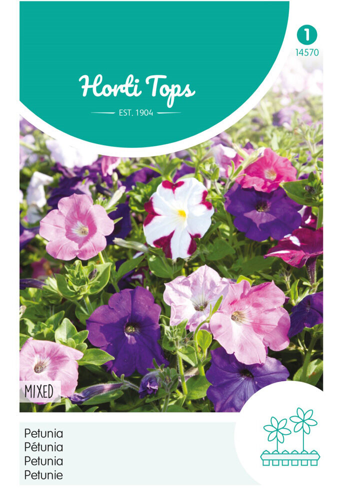 Hortitops Petunia Laag Gemengd - Bloemzaden