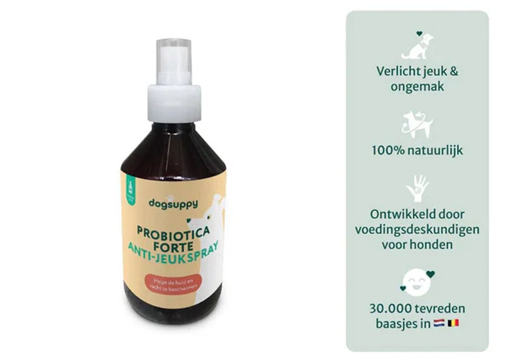 Dogsuppy Anti-Jeuk Spray - Probiotica - 250 Milliliter