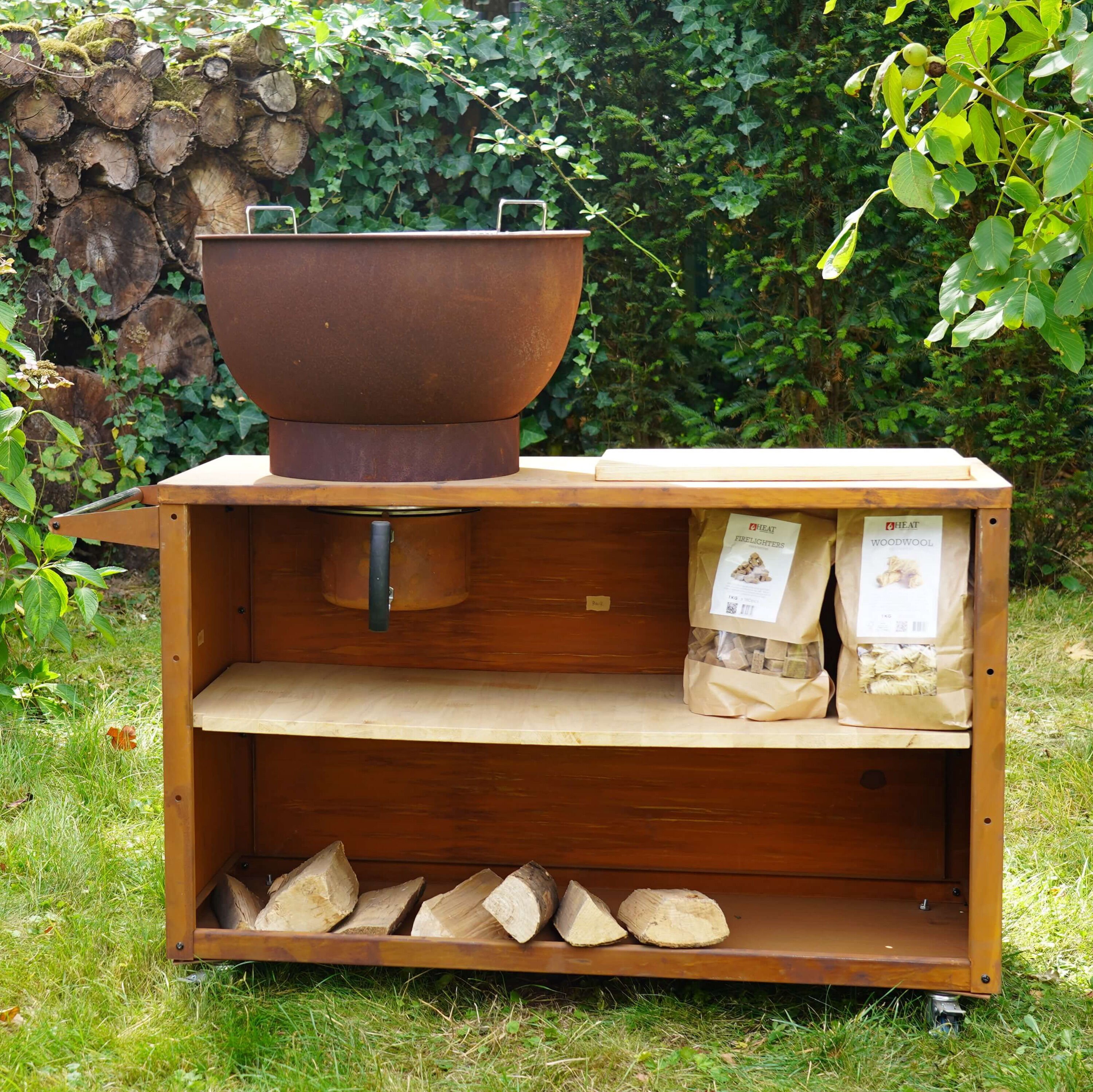 HEAT Trolle - Buitenkeuken - Roest