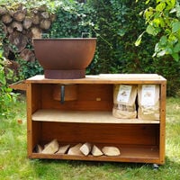 HEAT Trolle - Buitenkeuken - Roest