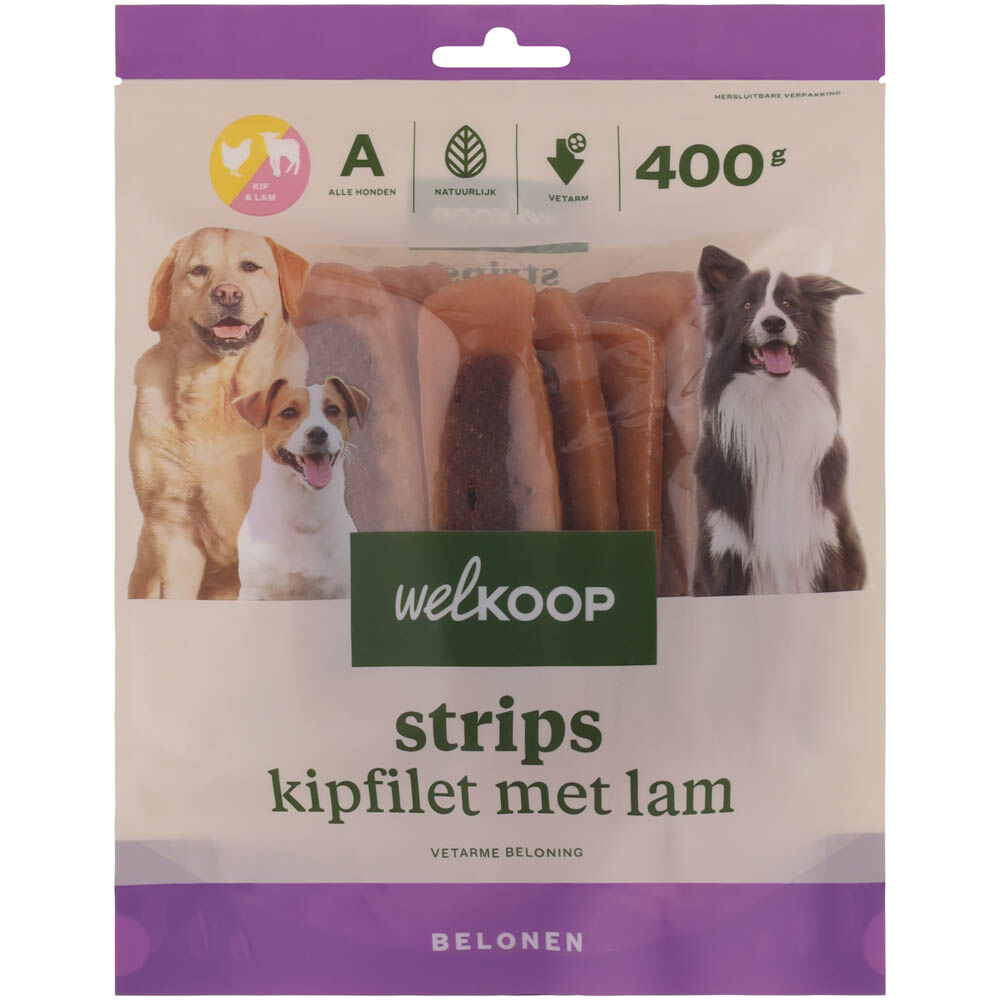 Welkoop - Strips - 400 Gram - lam, kip
