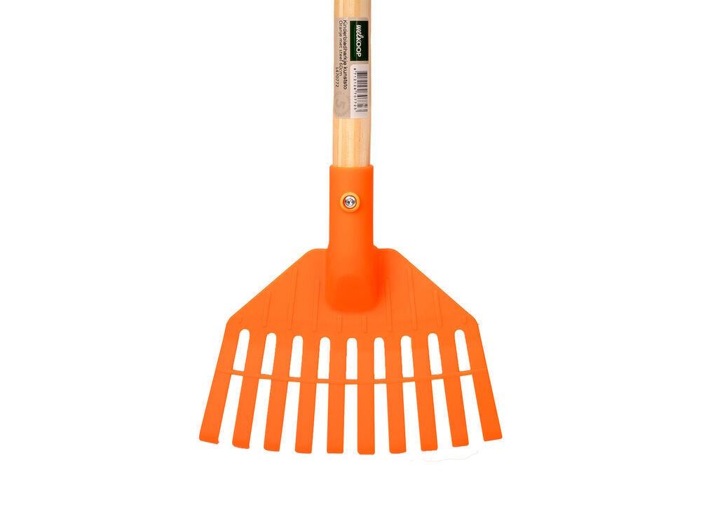 Welkoop Bladhark - Kindertuingereedschap - Oranje - 62 cm