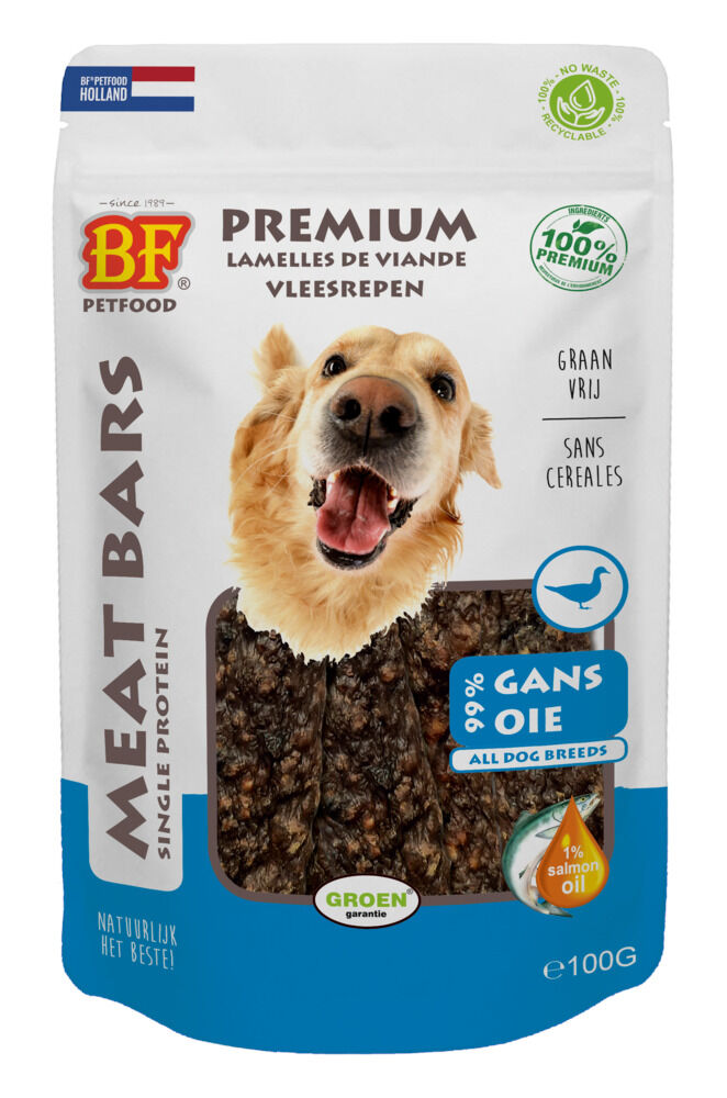 BF Petfood Meat Bars - Hondensnack - 100 Gram - gevogelte