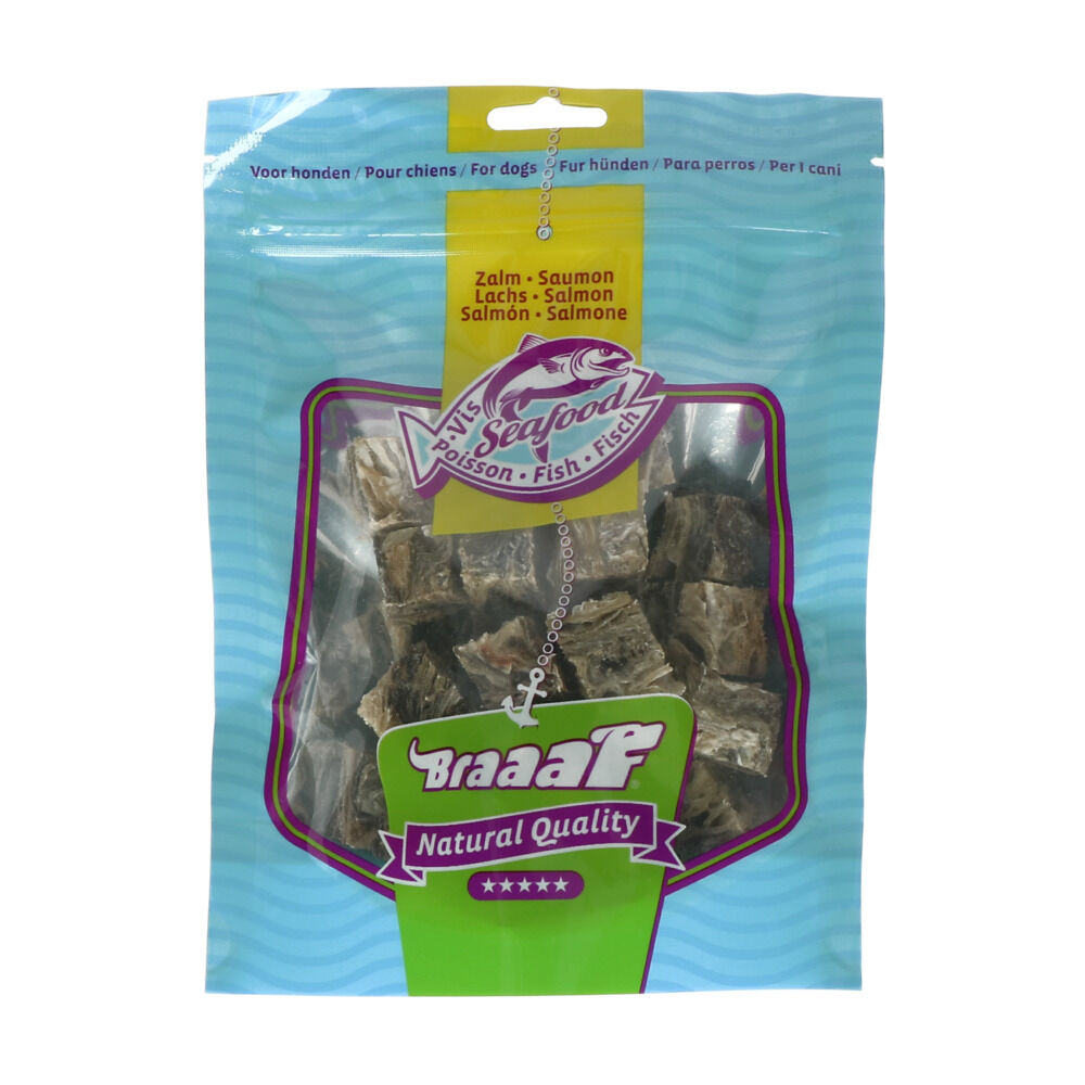 Braaaf Cubes - Hondensnack - 70 Gram - zalm