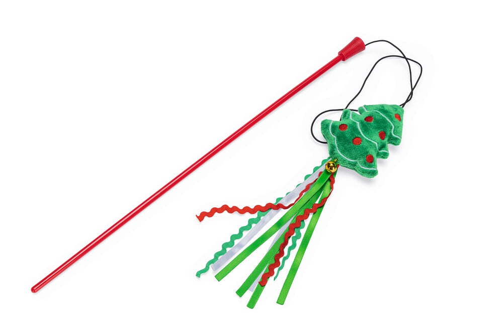 Beeztees Kattenhengel Kerstboom - Kattenspeeltje Beeztees Kattenhengel Kerstboom - Kattenspeeltje