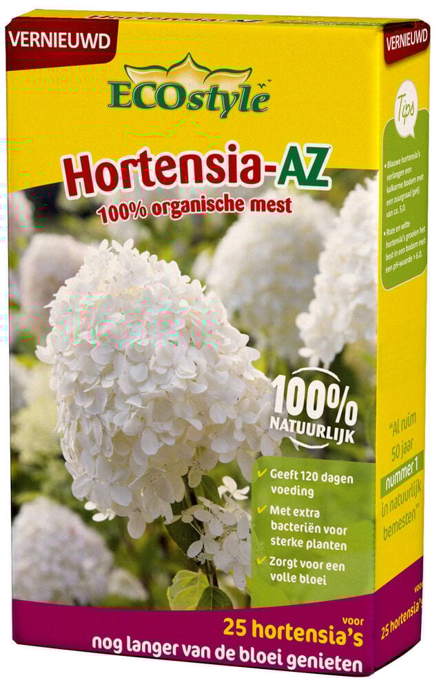 ECOstyle Hortensia-AZ - Siertuinmeststof - 0.8 Kilogram ECOstyle Hortensia-AZ - Siertuinmeststof - 0.8 Kilogram