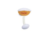 Beeztees Pluche Pawtini Knuffel - Flostouw - Hondenspeelgoed - Oranje - Wit - 12x18x13 cm