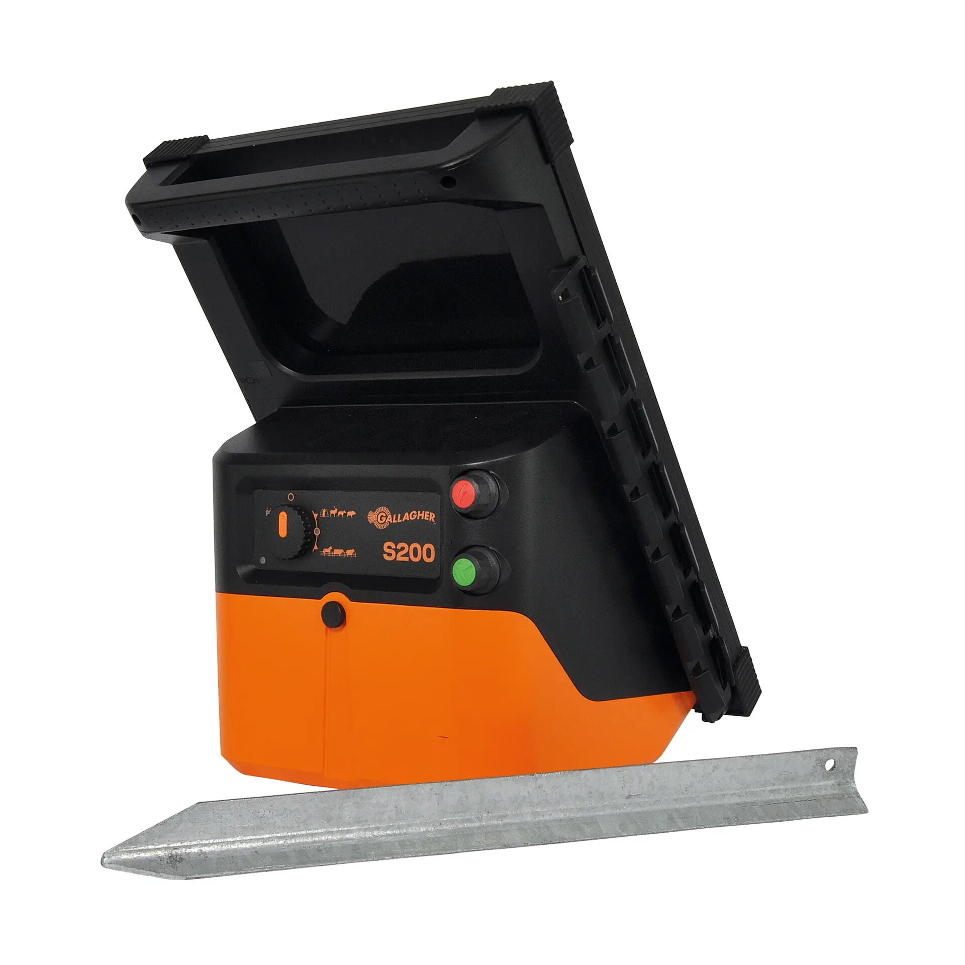 Gallagher Solar S200 - Schrikdraadapparaten - 47.2 cm - 12V - 2 Joule - 33 cm
