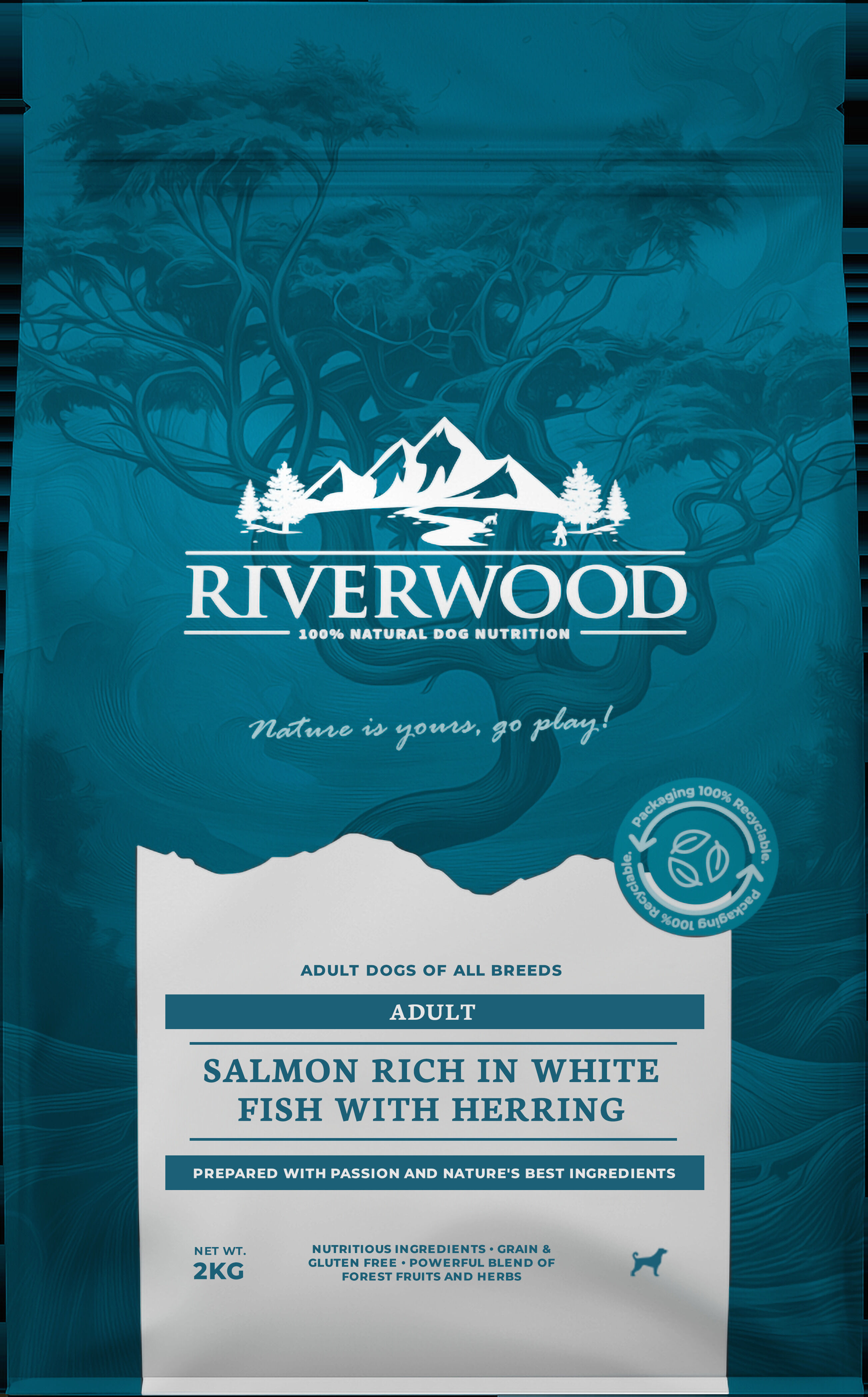 Riverwood Adult - Hondenvoer - 2 Kilogram Riverwood Adult - Hondenvoer - 2 Kilogram