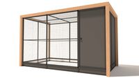 Glorenza Alfred - Kattenren met sluis - Antraciet - 202x190x345 cm