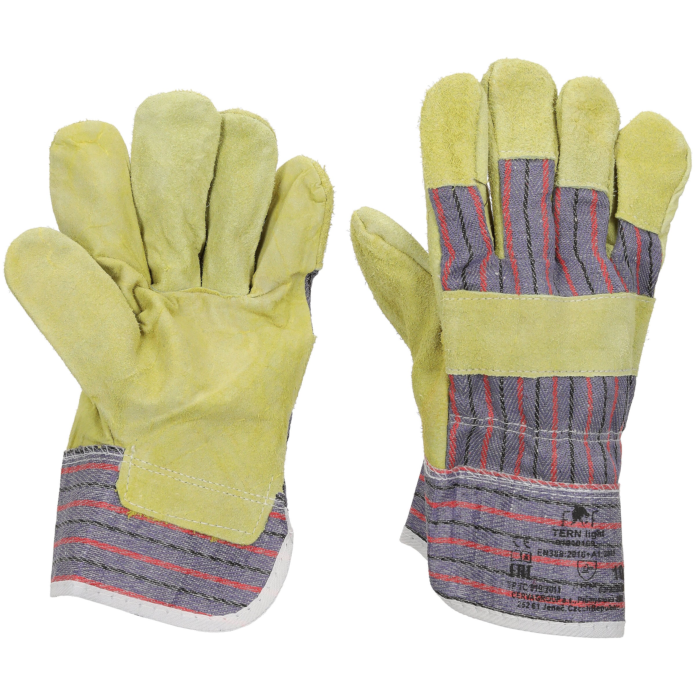 Cerva FF Tern Light - Werkhandschoenen - geel met bont gekleurd - 10