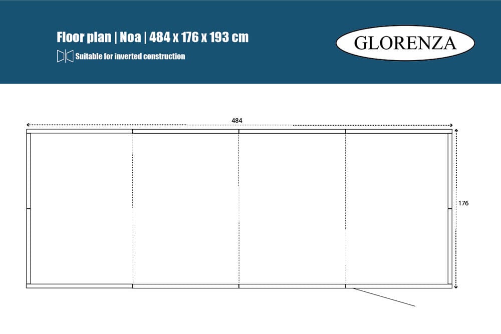 Glorenza Noa - Kattenren - Antraciet - 193x176x484 cm