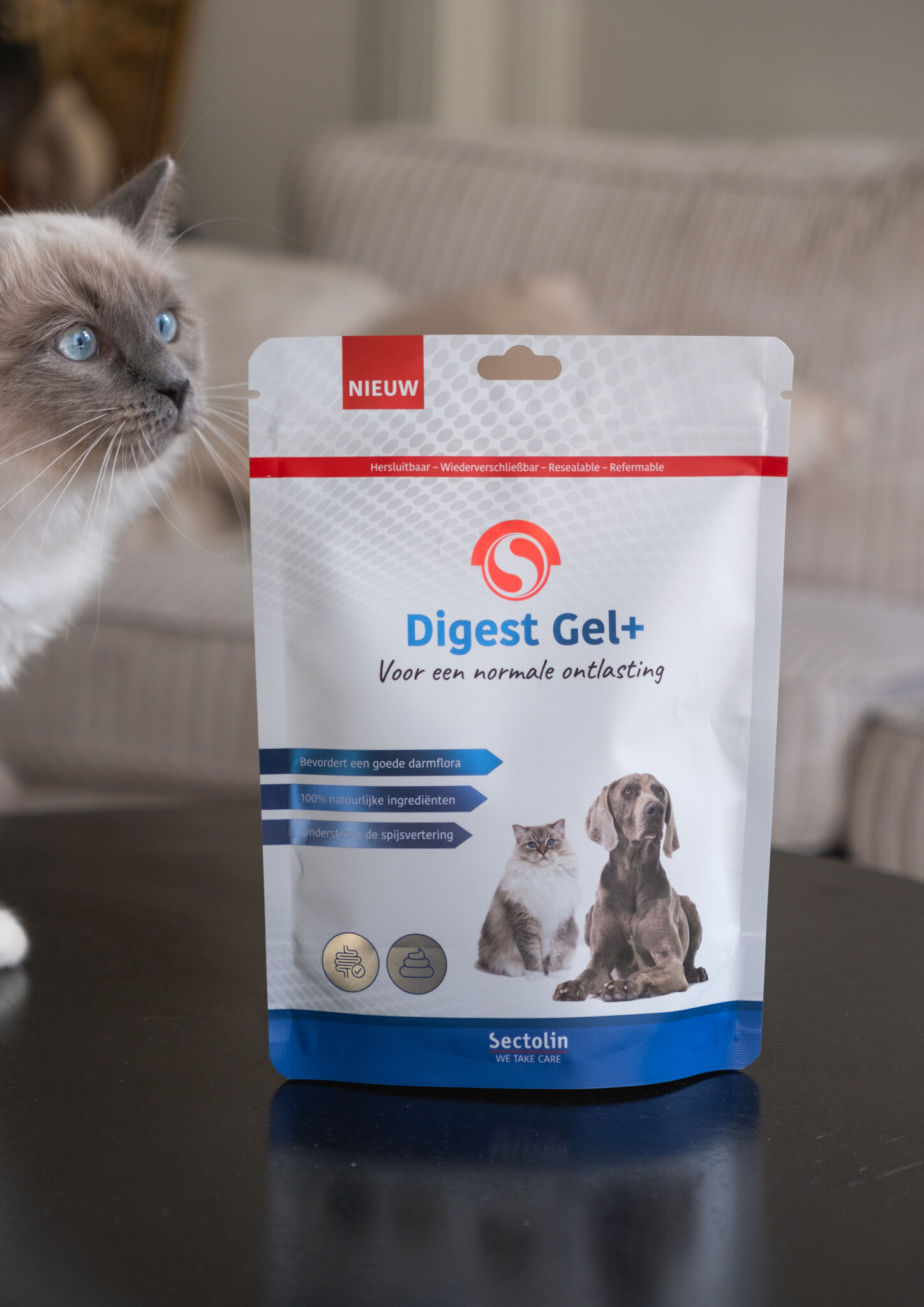 Sectolin Digest Gel+ Spijsvertering en darmflora Prebiotica - Hond en Kat - 100 Gram