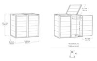 Keter Hide Away - Containerberging - 121x138x84.3 cm