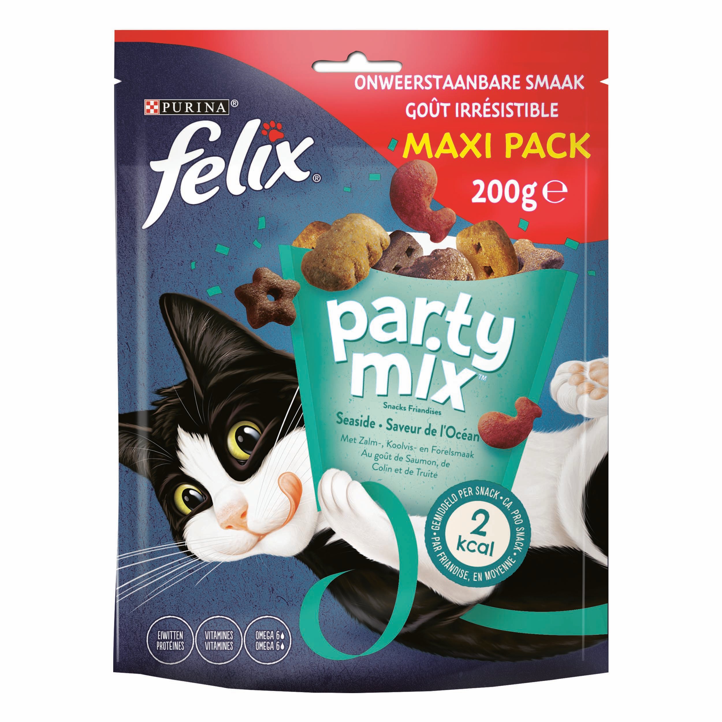 Felix Party Mix Seaside - Kattensnack - 200 - forel, zalm
