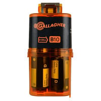 Gallagher B10 PortaFence - Accu schrikdraadapparaat - 18 cm - Oranje - 12V - 0.1 Joule - 8 cm