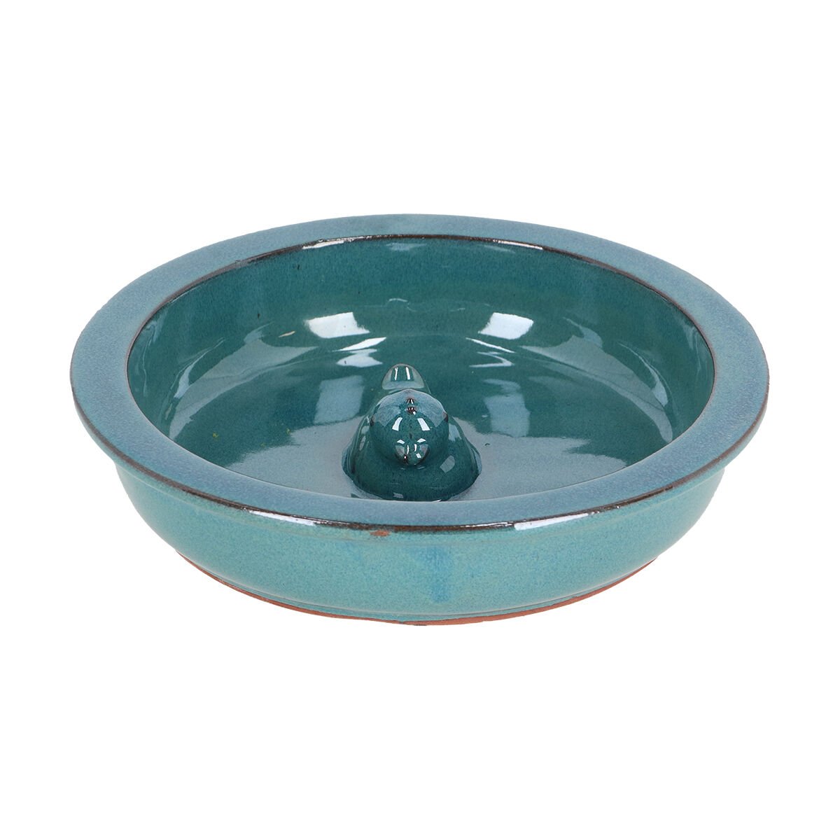 Eend Waterschaal - Rond - Tuinvogels - Blauw - 5.8x27x27 cm