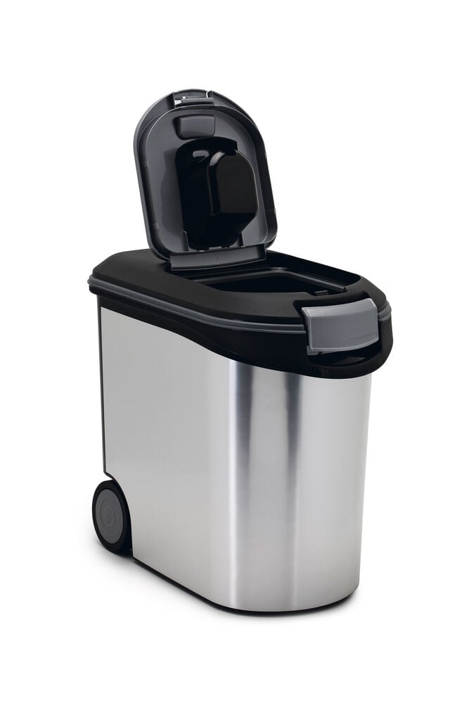 Curver Hond - Voercontainer - 35 Liter - Zilver