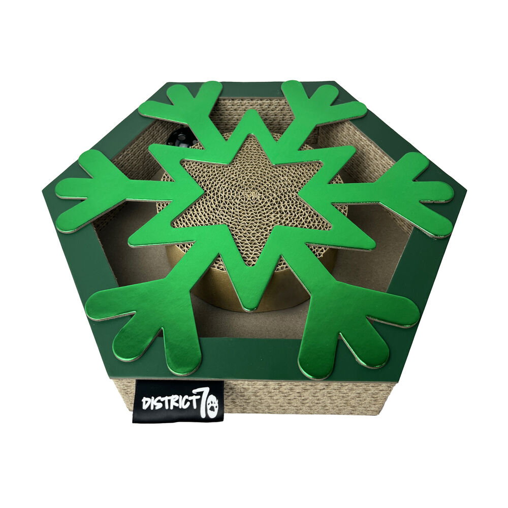 District 70 Snow Flake - Krabspeelgoed Kat - Groen - 6x29x28.5 cm District 70 Snow Flake - Krabspeelgoed Kat - Groen - 6x29x28.5 cm
