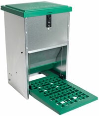 Olba FeedoMatic - Automatische Voerbak - Groen / Zink - 40x27.5x25 cm