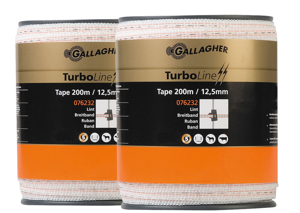 Gallagher Duo - Schriklint - 16 cm - 2 Stuks - Wit - 30 cm - 200 cm Gallagher Duo - Schriklint - 16 cm - 2 Stuks - Wit - 30 cm - 200 cm