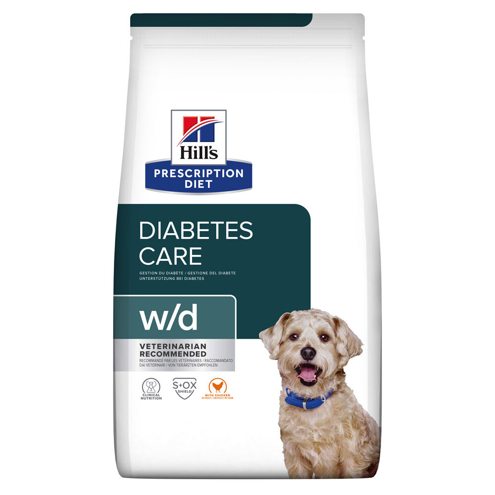 Hill's Prescription Diet w/d Diabetes Care - Hondenvoer veterinair - 4 Kilogram - kip Hill's Prescription Diet w/d Diabetes Care - Hondenvoer veterinair - 4 Kilogram - kip