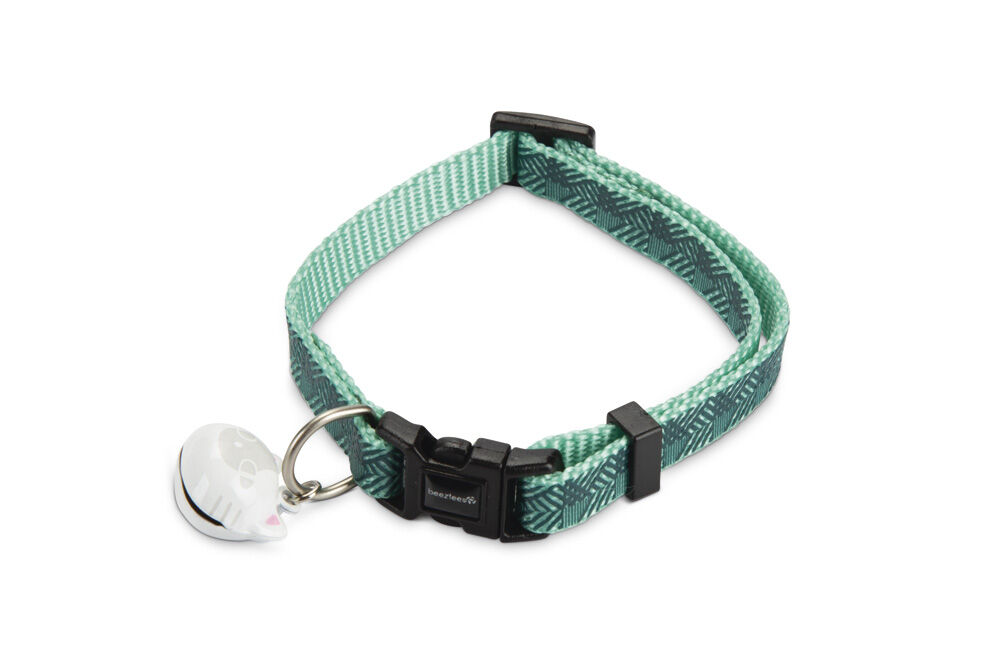 Beeztees Geo - Kattenhalsbandje - Donkergroen