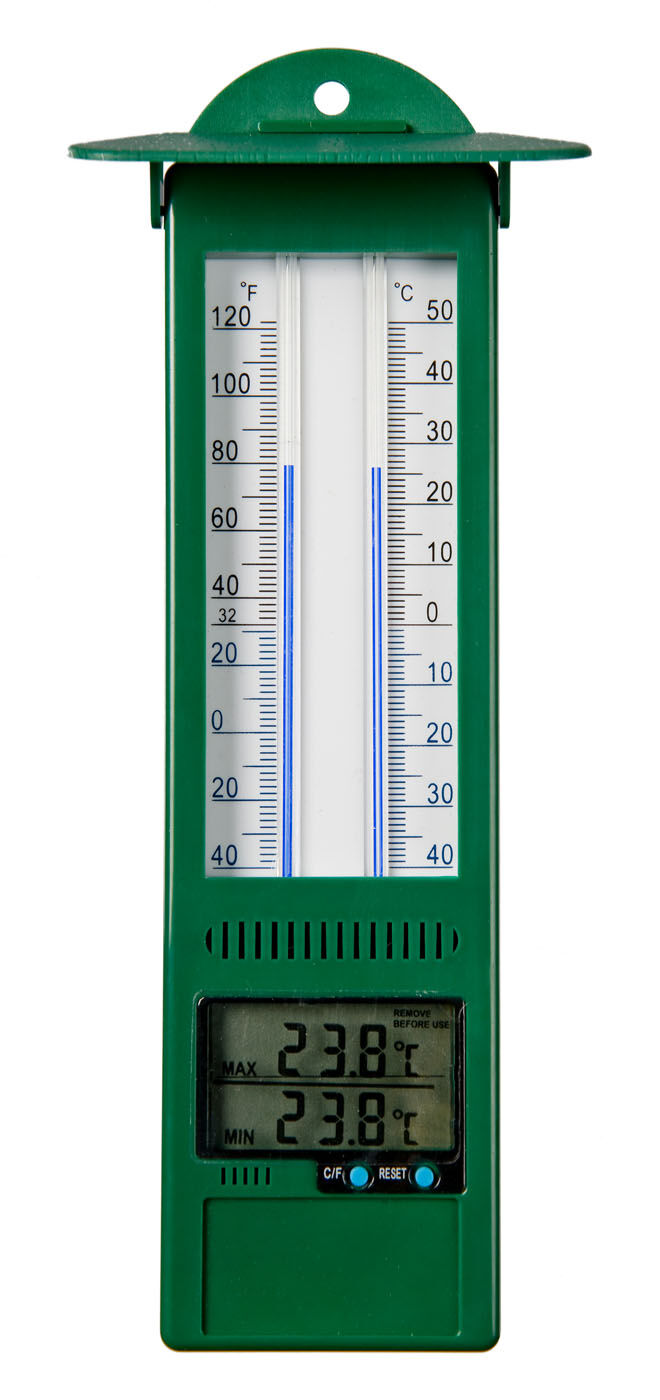 Nature Min-maxthermometer - Regen- en Thermometers - Groen
