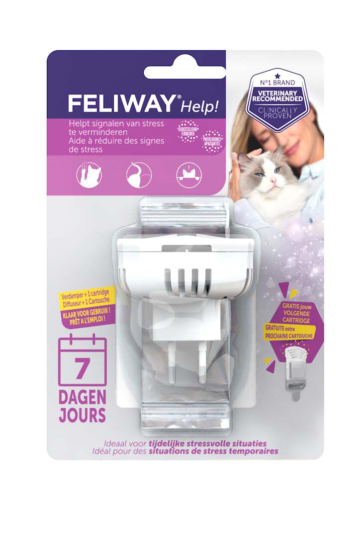 Feliway Help Kat Startset Verdamper - Cartridge - Anti Stress